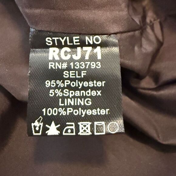 POL Ecru/Purple Rose Velvet Bomber Jacket Sz S Y2K, Soft Girl, Vintage - Picture 9 of 15